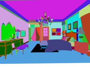 stylish european bedroom 1840 3D Model