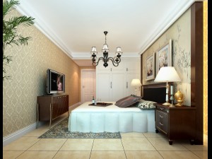 stylish european bedroom 1841 3D Model