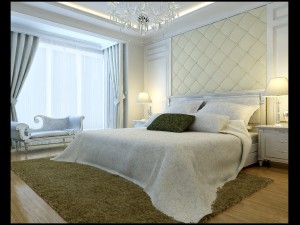 stylish european bedroom 1848 3D Модель