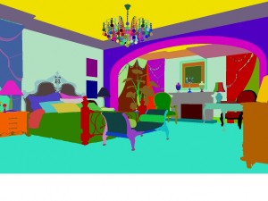 stylish european bedroom 1854 3D Model