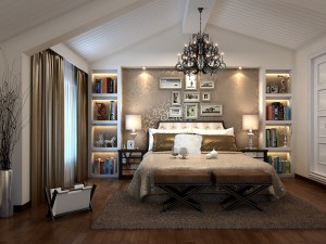 stylish european bedroom 1857 Modelo 3D