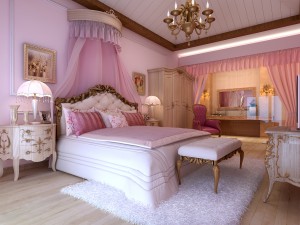 stylish european bedroom 1860 3D Модель