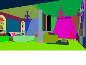 stylish european bedroom 1862 3D 모델