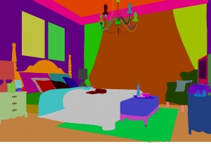 stylish european bedroom 1865 3D 模型