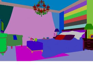 stylish european bedroom 1867 3D Model