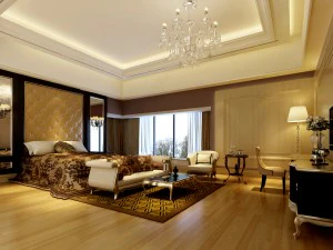 stylish european bedroom 1871 3D Model