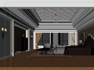 stylish european bedroom 1872 3D Model