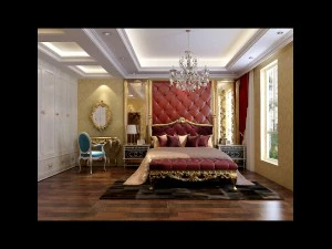 スタイリッシュなヨーロッパの寝室 1875 3Dモデル