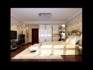 stylish european bedroom 1876 3D Model