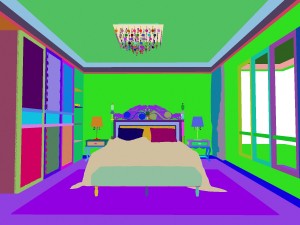 stylish european bedroom 1876 Modelo 3D