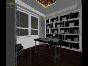 stylish european bedroom 1877 3D Model