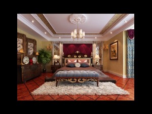 stylish european bedroom 1879 3D 모델