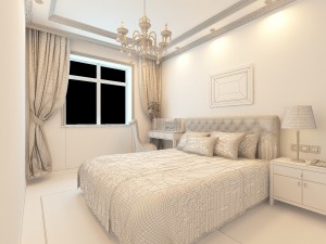 stylish european bedroom 1880 3D 模型