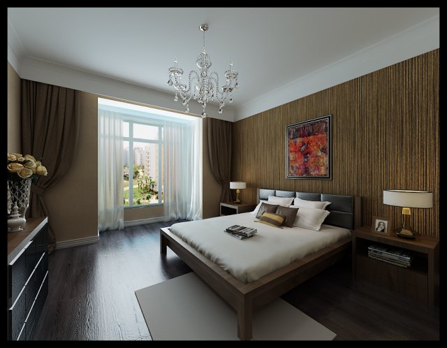 stylish european bedroom 1885 Model 3D .c4d .max .obj .3ds .fbx .stl .blend 