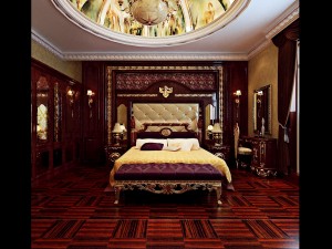 stylish european bedroom 1886 3D Model