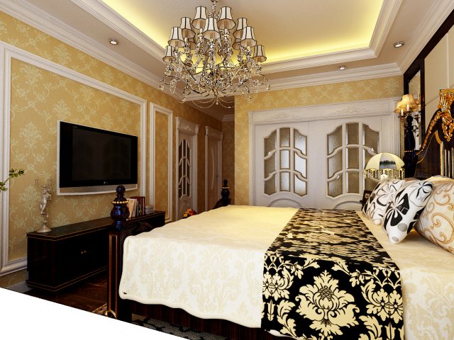 stylish european bedroom 1887 Modelo 3D .c4d .max .obj .3ds .fbx .stl .blend 