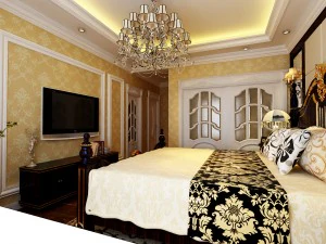stylish european bedroom 1887 3D Model