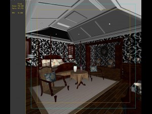 stylish european bedroom 1889 3D Model