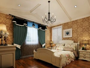 세련된 유럽 침실 1890 3D 모델