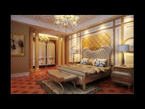 スタイリッシュなヨーロッパの寝室 1891 3Dモデル