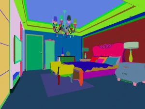 stylish european bedroom 1892 3D Model