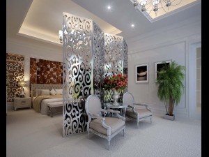 stylish european bedroom 1893 3D Model