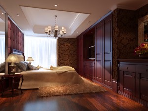 stylish european bedroom 1895 Modello 3D
