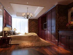 时尚的欧式卧室 1895 3D 模型