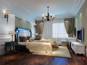 stylish european bedroom 1898 Modèle 3D