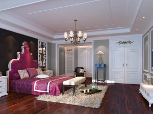 fashionable european bedroom 1899 3D Model