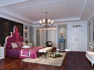 fashionable european bedroom 1899 3D Model