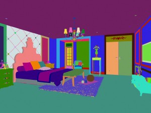 fashionable european bedroom 1899 Modello 3D