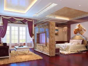 stylish european bedroom 18101 Modèle 3D