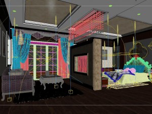 stylish european bedroom 18101 3Dモデル
