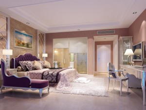 fashionable european bedroom 18103 3D 모델