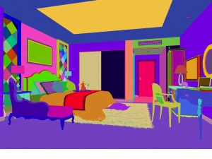 fashionable european bedroom 18103 3D Модель