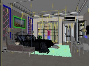 fashionable european bedroom 18103 3D Модель