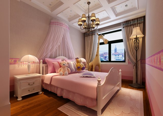 stylish european bedroom 18361 3D मॉडल .c4d .max .obj .3ds .fbx .stl .blend 