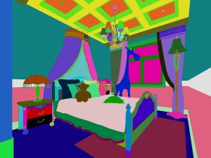 stylish european bedroom 18361 3D मॉडल