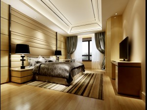 stylish and welcoming bedroom 1803 3D मॉडल