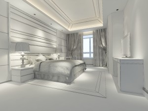 stylish and welcoming bedroom 1803 3D 模型
