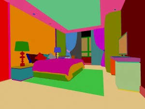 stylish and welcoming bedroom 1803 3D Model