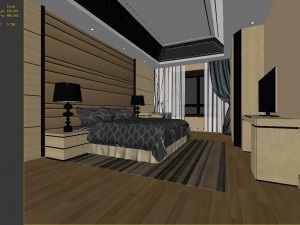 stylish and welcoming bedroom 1803 3D 模型
