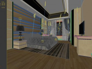 stylish and welcoming bedroom 1803 3D 模型