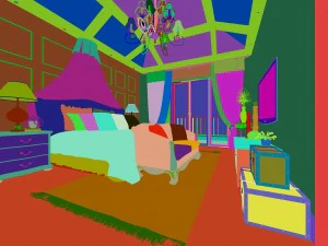 stylish and welcoming bedroom 1804 3D Model