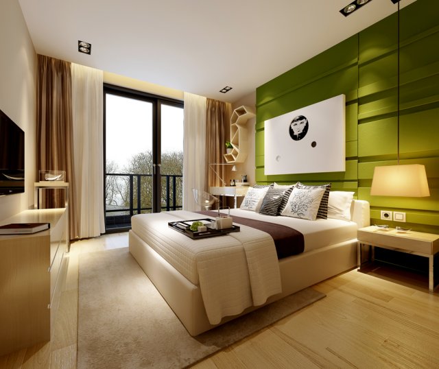 stylish and welcoming bedroom 1805 Modelo 3D .c4d .max .obj .3ds .fbx .stl .blend 
