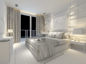 stylish and welcoming bedroom 1805 Modelo 3D