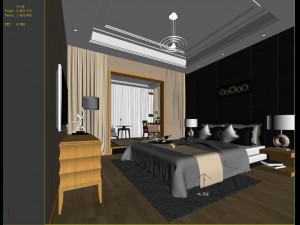 stylish and welcoming bedroom 1806 3D मॉडल