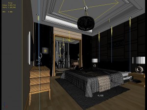 stylish and welcoming bedroom 1806 3D मॉडल