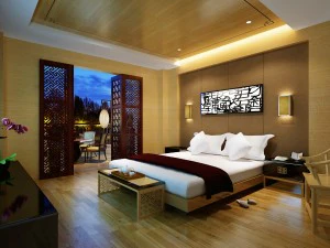 stylish and welcoming bedroom 1807 3D Model